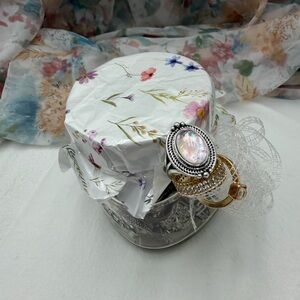 Mason jar of Rings all sizes 1 cup lot A